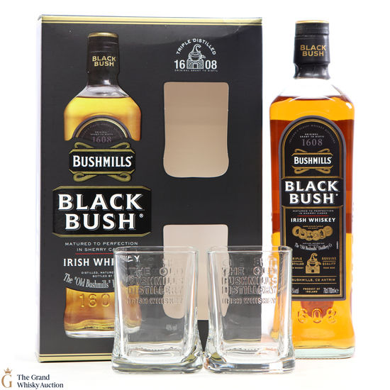 Bushmills - Black Bush & Glasses