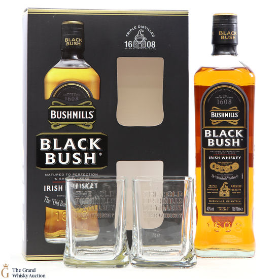 Bushmills - Black Bush & Glasses