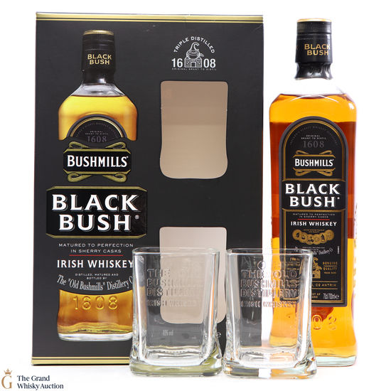 Bushmills - Black Bush & Glasses