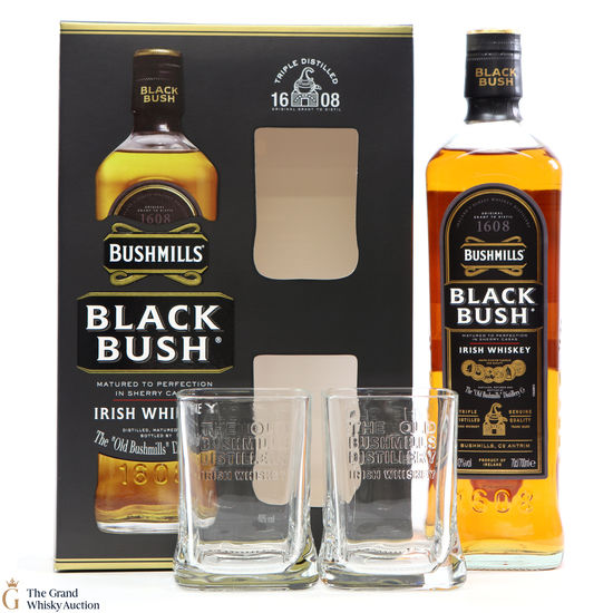 Bushmills - Black Bush & Glasses