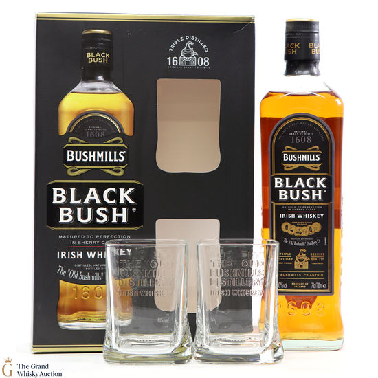Bushmills - Black Bush & Glasses