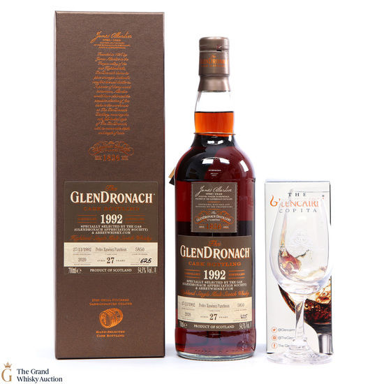Glendronach - 27 Year Old PX G.A.S 1992 #5850 (With Glass)