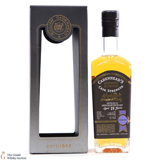 Springbank - 19 Year Old - 2001 Cask Strength - Cadenhead's 