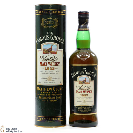 Famous Grouse - 1992 Vintage Matthew Gloag
