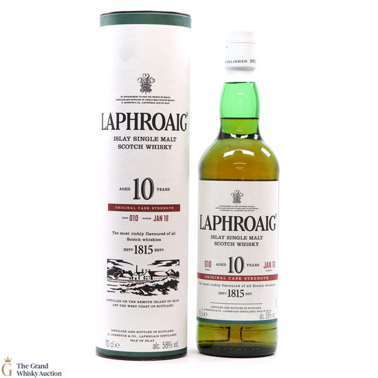 Laphroaig - 10 Year Old - Original Cask Strength Batch #010