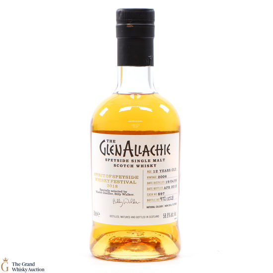 GlenAllachie - 12 Year Old 2006 #897 - Spirit of Speyside 2018 (SIGNED)