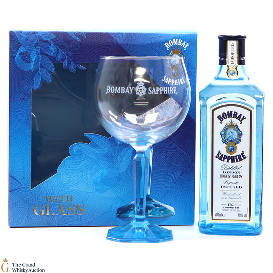 Bombay Sapphire - London Dry Gin & Glass 70cl 