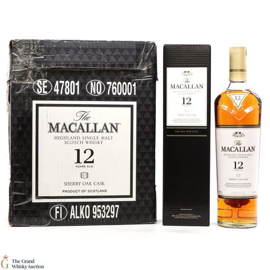 Macallan - 12 Year Old - Sherry Oak 6 x 70cl