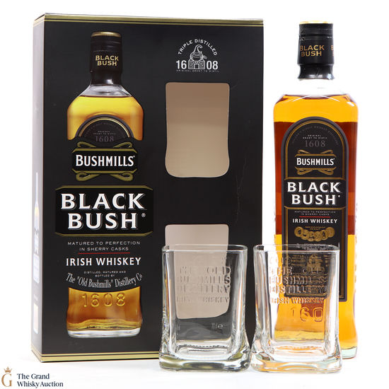Bushmills - Black Bush & Glasses