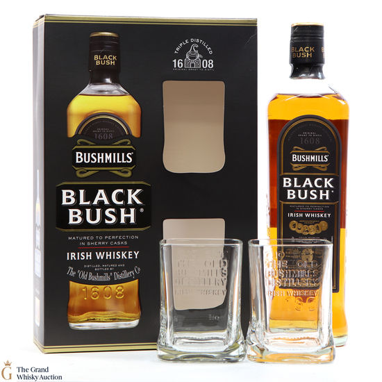 Bushmills - Black Bush & Glasses