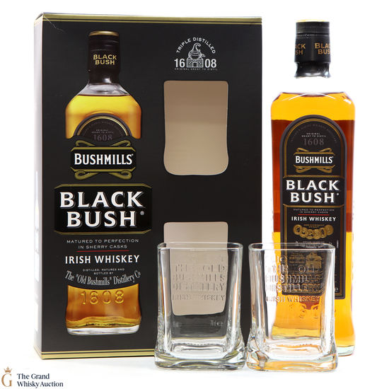 Bushmills - Black Bush & Glasses