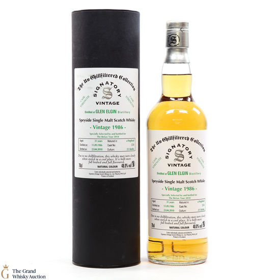 Glen Elgin -  31 Year Old - 1986 Signatory Vintage - The BeLux Tour 2018