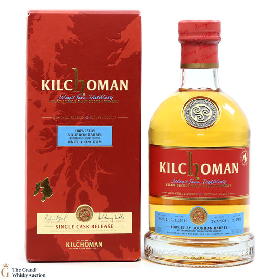 Kilchoman - 2012 Bourbon Barrel UK Exclusive 2021 #719