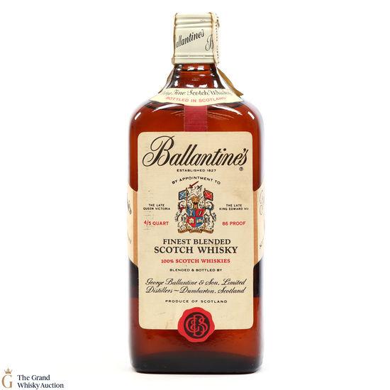 Ballantine's, 1970's, 946ml, 1 Quart, 86° Proof, Finest Scotch Whisky,  George Ballantine & Son - Luxembourgish Cask Selection