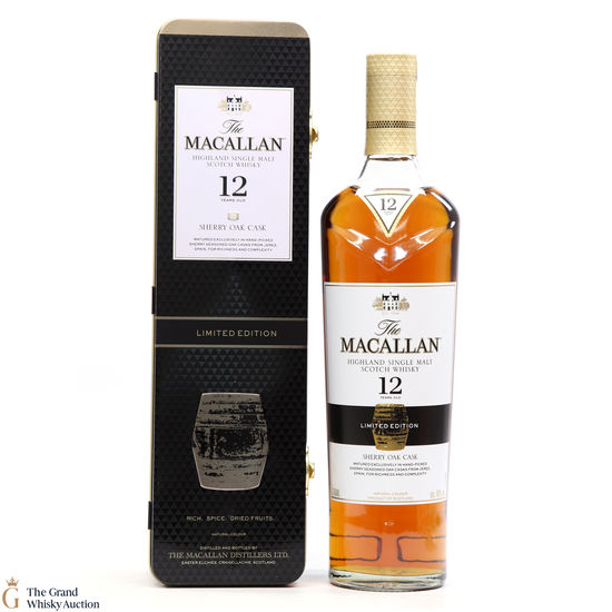 Macallan - 12 Year Old - Sherry Oak  - Limited Edition Tin