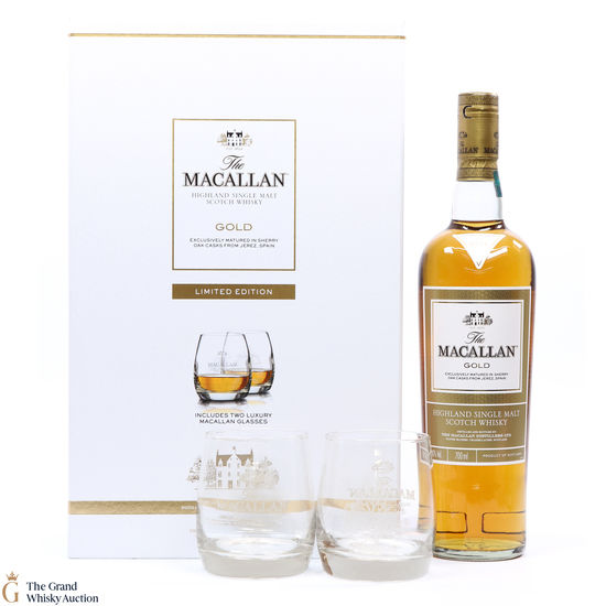Macallan - The 1824 Series - Gold - Limited Edition with 2x Glasses
