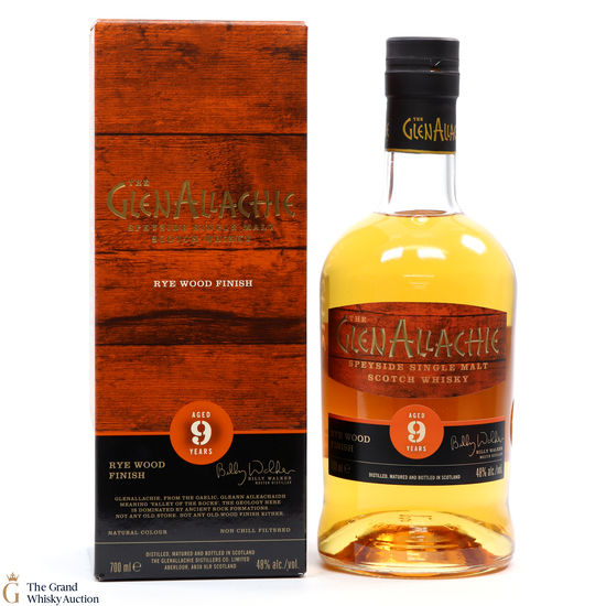 GlenAllachie - 9 Year Old - Rye Wood Finish