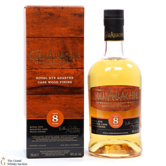 GlenAllachie - 8 Year Old - Koval Rye Quarter Cask Wood Finish
