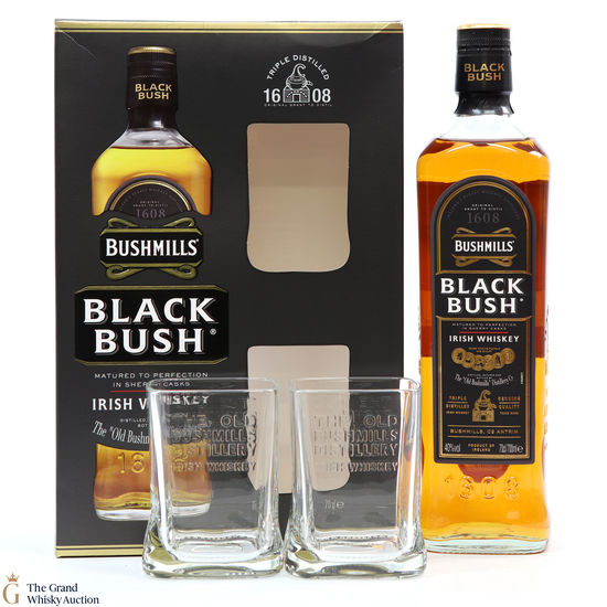 Bushmills - Black Bush & Glasses