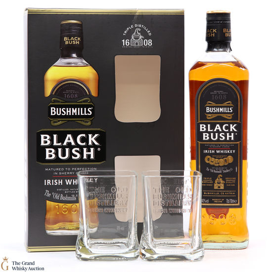 Bushmills - Black Bush & Glasses