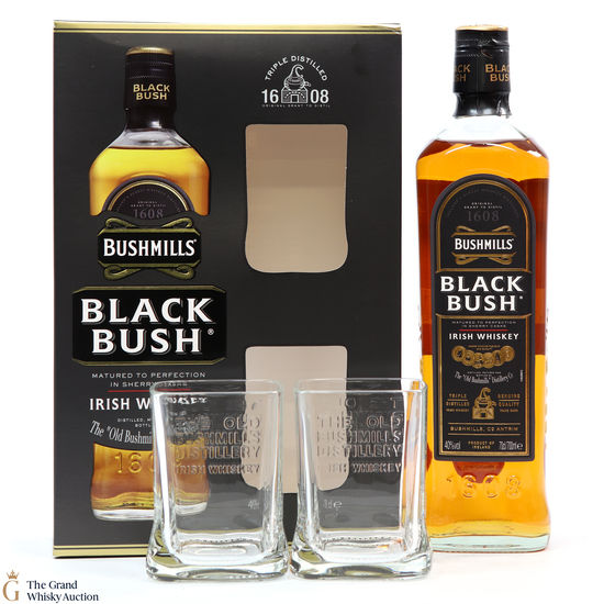 Bushmills - Black Bush & Glasses