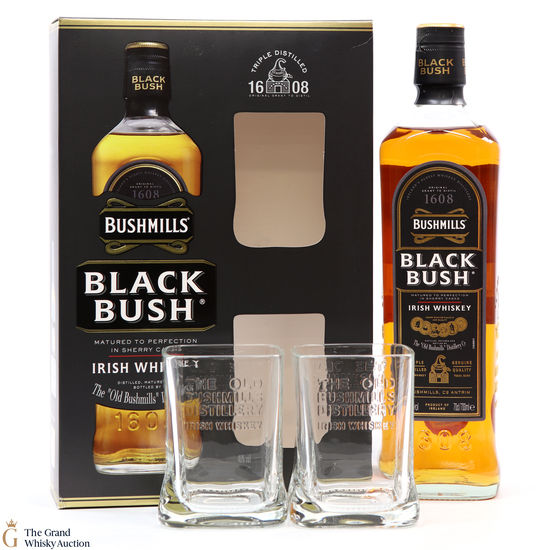 Bushmills - Black Bush & Glasses