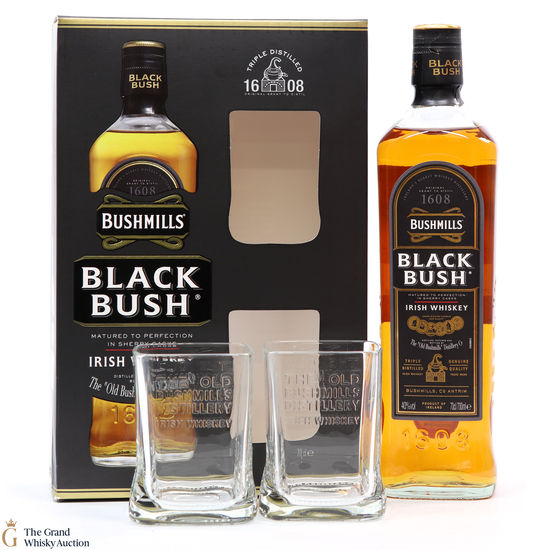 Bushmills - Black Bush & Glasses