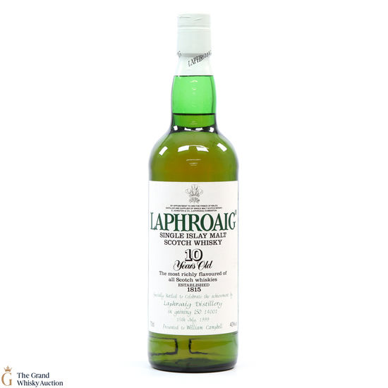Laphroaig 10 Year Old / ISO 14001 