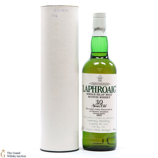 Laphroaig - 10 Year Old - ISO 14001 
