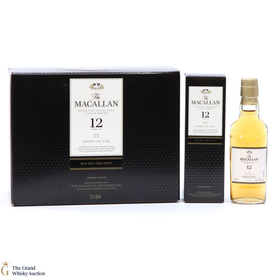 Macallan - 12 Year Old - Sherry Oak (12 x 5cl)