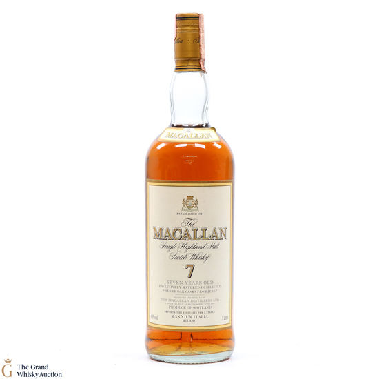 Macallan - 7 Year Old Maxxium Italia Import 1L