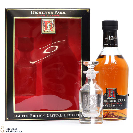 Highland Park - 12 Year Old (1990s) Decanter Gift Set