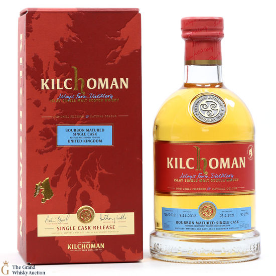 Kilchoman - 2012 Bourbon Barrel UK Exclusive 2021 #726