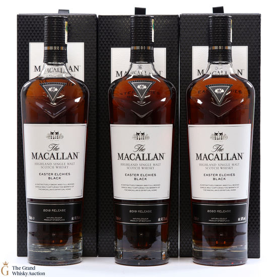 Macallan - Easter Elchies Black - 2018, 2019 & 2020 (3 x 70cl)