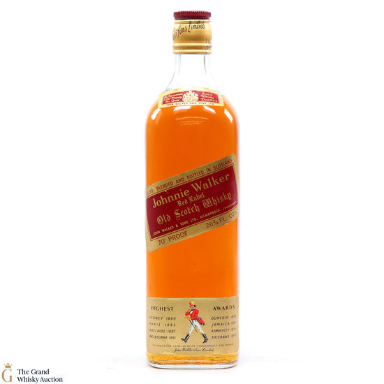 Johnnie Walker - 70 Proof Red Label 1970s 26 2/3Fl.Oz