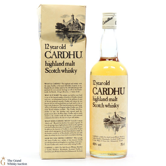 Cardhu - 12 Year Old 75cl