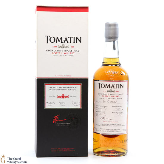 Tomatin - 2002 Ex Sherry Cask #2036 - Distillery Exclusive