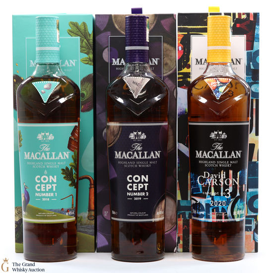 Macallan - Concept No.1, No.2 + No.3 (3 x 70cl)
