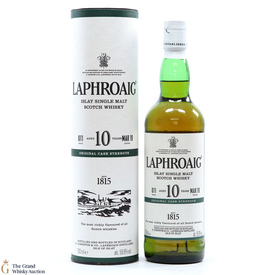 Laphroaig - 10 Year Old - Original Cask Strength Batch #011