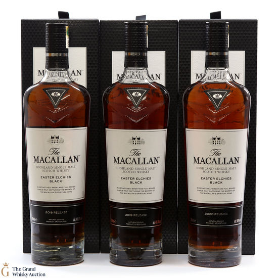 Macallan - Easter Elchies Black - 2018, 2019 & 2020 (3 x 70cl)