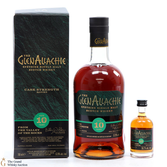 GlenAllachie - 10 Year Old - Cask Strength - Batch 6 & Miniature