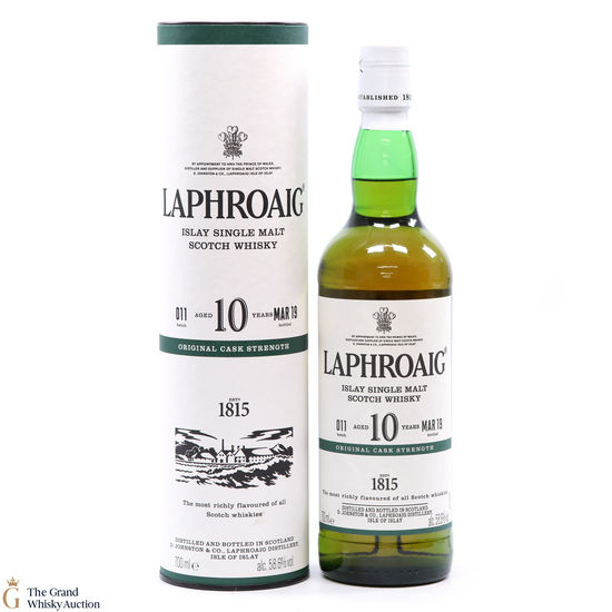 Laphroaig - 10 Year Old - Original Cask Strength Batch #011
