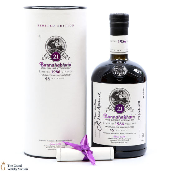 Bunnahabhain - 21 Year Old 1986 Limited Edition