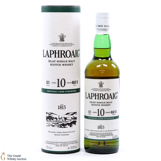 Laphroaig - 10 Year Old - Original Cask Strength Batch #011