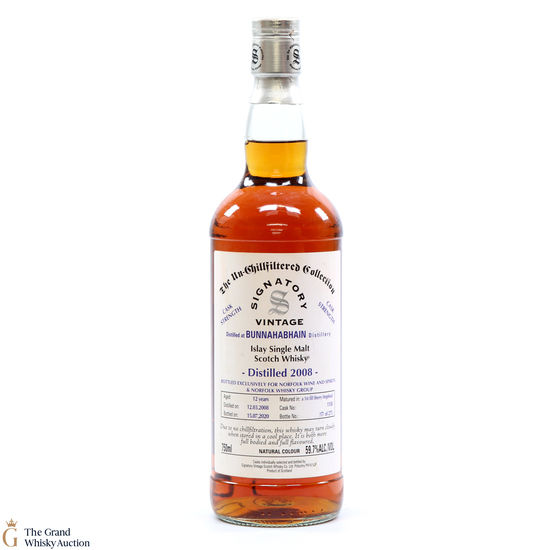 Bunnahabhain - 12 Year Old 2008 Signatory #1158