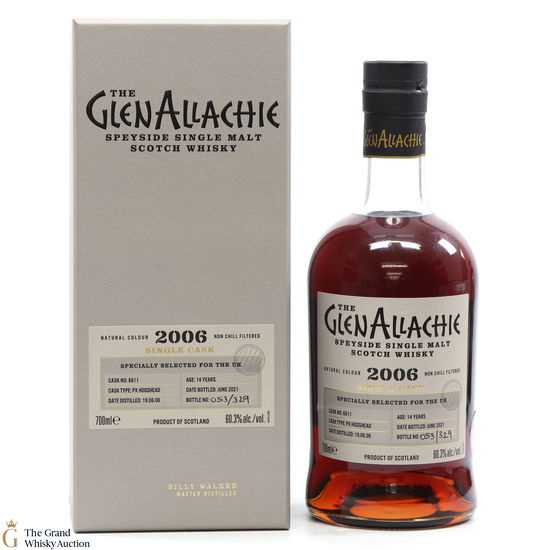 Glenallachie - 14 Year Old - #6611 Single Cask 2006 UK Exclusive