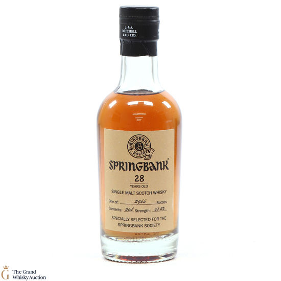 Springbank - 28 Year Old 2021 Society Release 20cl