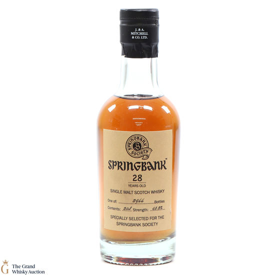 Springbank - 28 Year Old 2021 Society Release 20cl