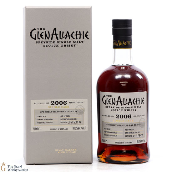 Glenallachie - 14 Year Old - #6611 Single Cask 2006 UK Exclusive