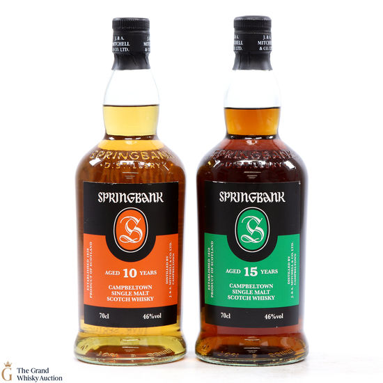 Springbank - 10 & 15 Year Old (2 x 70cl)
